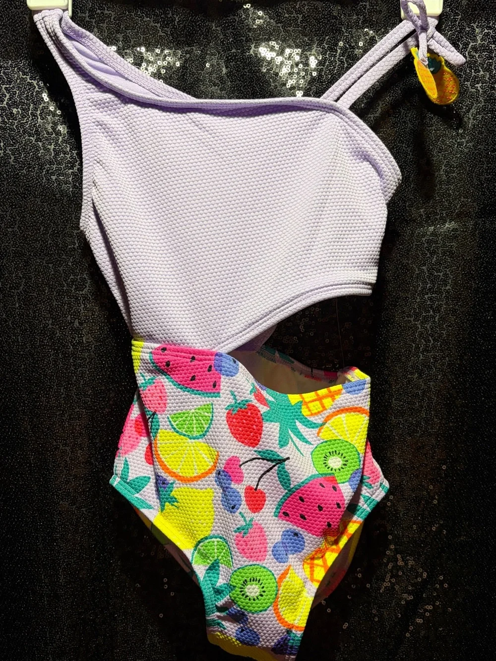 Kids Lavender and Fruit-Print One-Piece Swimsuit Cat & Jack S 6/7